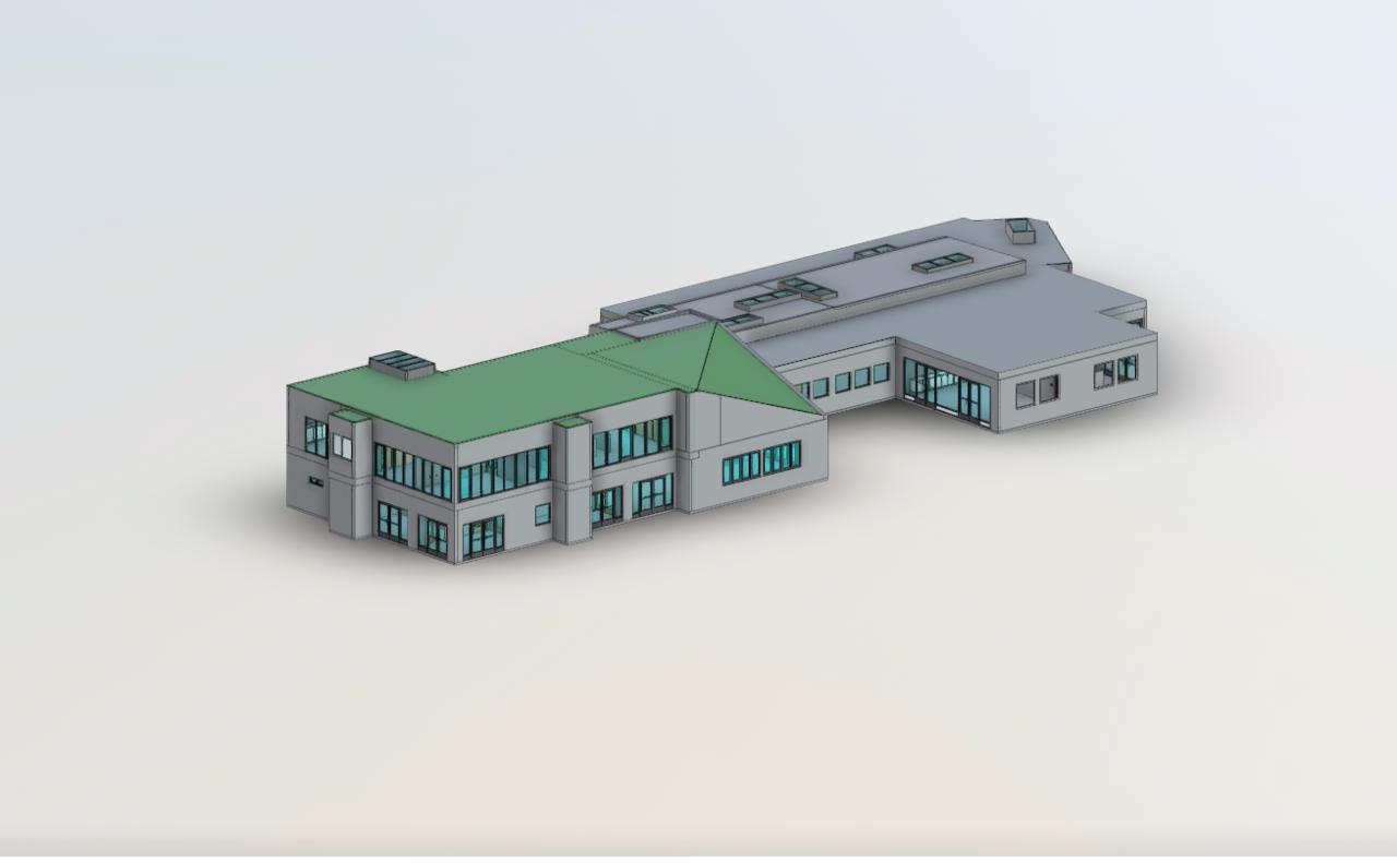 Revit model of a commercial building