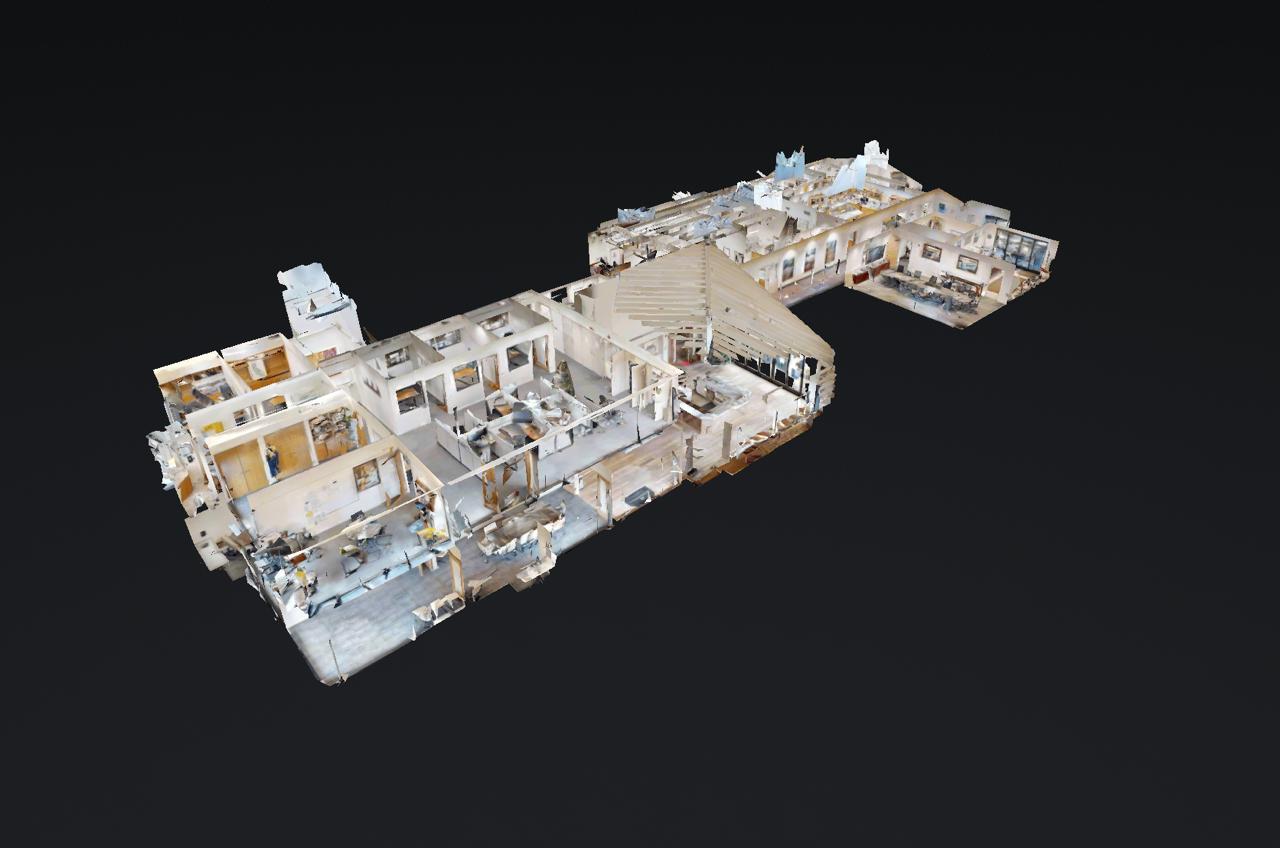 Matterport dollhouse view of a commercial building